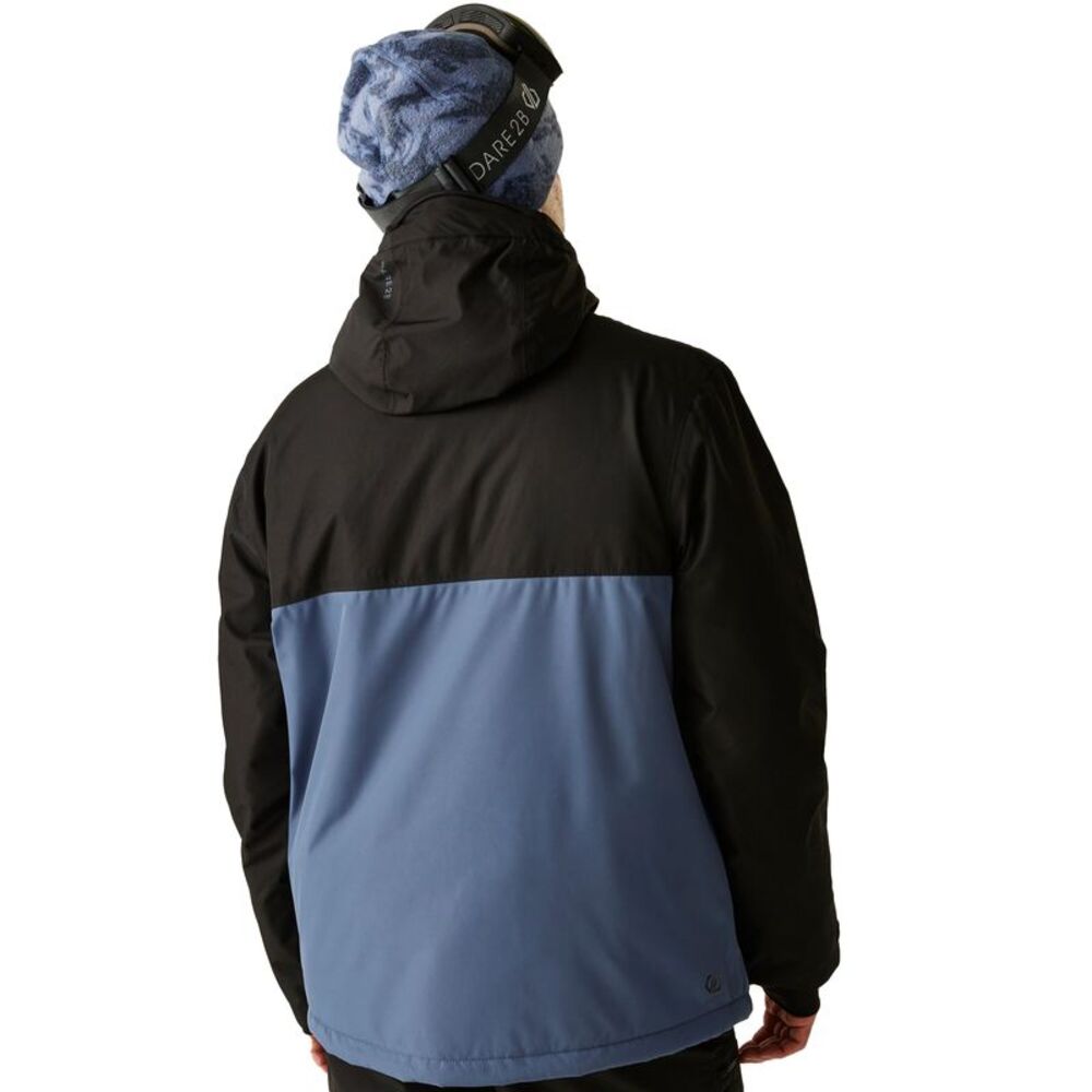 Dare 2B Mens Freeride II Colour Block Overhead Ski Jacket / Blue Indigo - Picture 5 of 6